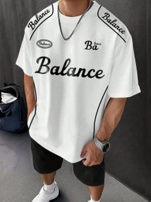 Футболка мужская с принтом повседневная M Белая