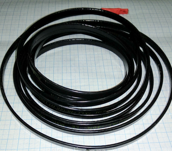 Гріючий Кабель,саморегулюючий,плоский,для обігріву водостоків,труб,каналізації і теплиць 8 мм /220~240V/65° | Зображення 6