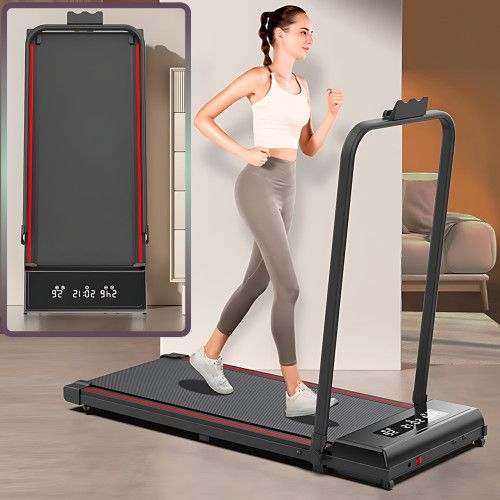 Складная беговая дорожка YXT003 3-в-1 Walking Pad, до 150 кг, 10 км/ч, с пультом, LED-дисплеем, зона бега 107×40 см | Зображення 1