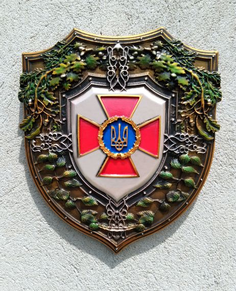 Объемная картина Емблема Вооруженных Сил Украины 17х19см
