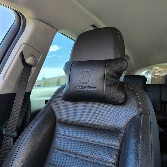 Подушка подголовник в подарок Mercedes-Benz Мерседес, Практичная автомобильная подушка IZ-930 на подголовник | Зображення 9