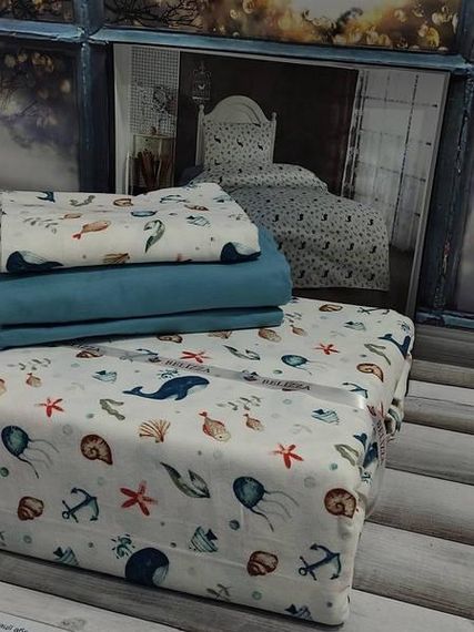 Постельное белье Belizza Marin Фланель Хлопок Полуторный размер