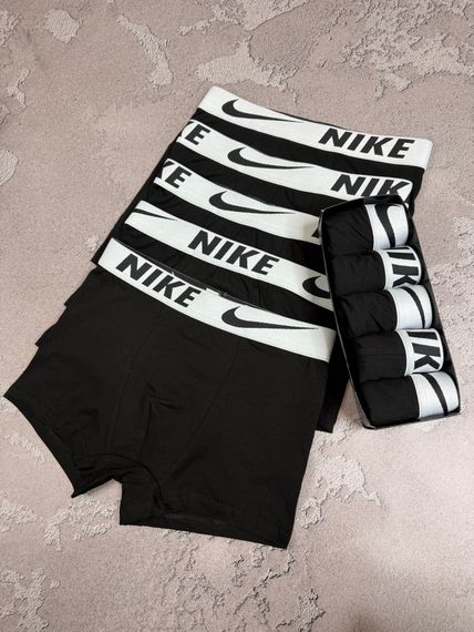 Чоловічий набір трусів 5 шт Nike колір чорний | Зображення 1