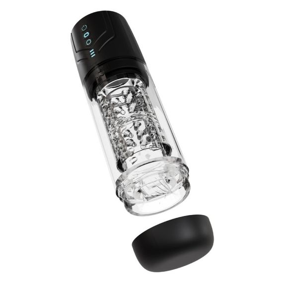 Мастурбатор Blush M For Men Whirlwind Pro з ротацією та всмоктуванням, прозорий sexstyle | Зображення 1