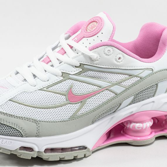 Кросівки  Shox TL x Supreme Grey Pink / супрем весна / літо / осінь 2338 38 24 см | Зображення 7