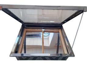 Сонячна Воскотопка на 2 рамки, нержавіюча сталь (з арматурою)