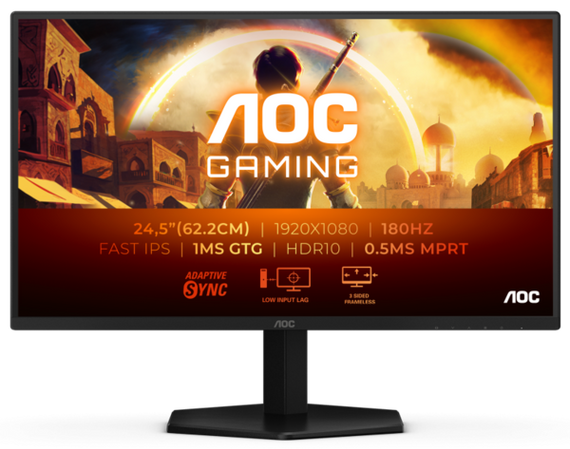 Монiтор 24.5" AOC 25G42E Black