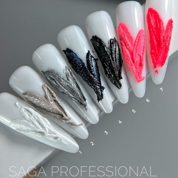 Гель для дизайну SAGA Relief Past 06 (рожева) 5мл | Зображення 2