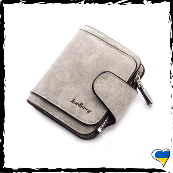 Кошелек Baellerry mini. кошелек серый. Кошелек женский. Женский кошелек