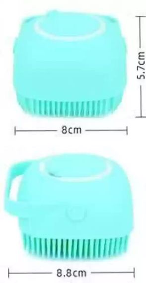 Універсальна силіконова щітка для масажу, миття посуду, купання Silicone Massage Bath Brush | Зображення 6