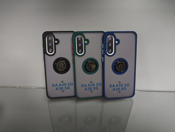 Чохол накладка для Samsung A36 Goospery Ring Magnet синій | Зображення 2