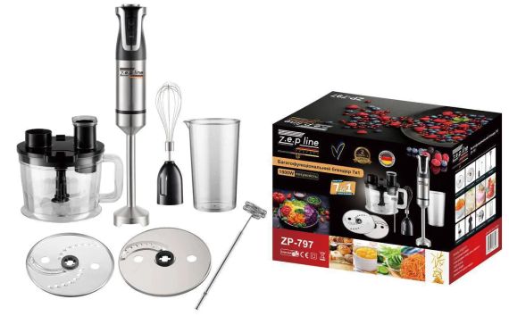Блендер Zepline ZP-797 1500 Вт 7в1 чорний