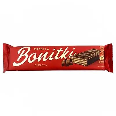 Вафля в шоколаде с шоколадным кремом (начинкой) Estella Bonitki, 50г, Польша