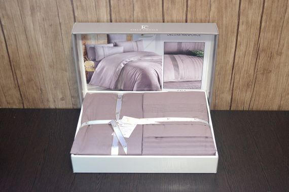 Постільна білизна First Choice Ranforce Deluxe 200 х 220 см Gala Lilac | Зображення 1