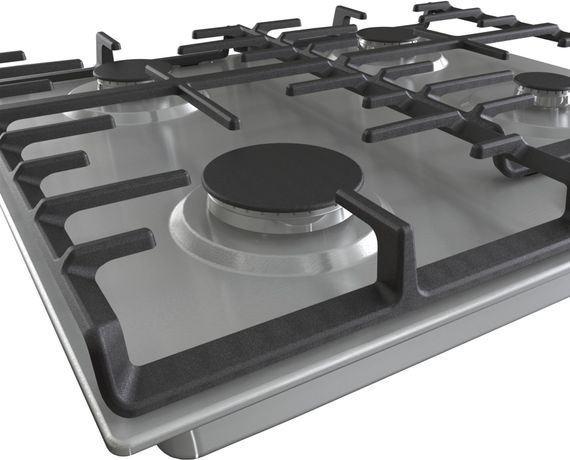 Варильна поверхня Gorenje G642ABX /газова/газконтроль/ електрозапалювання/чавунна решітка/нержавіюча сталь (G642ABX) | Зображення 4