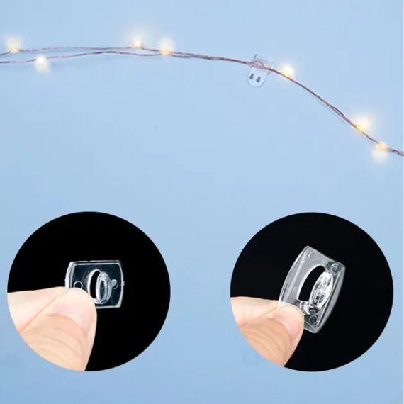 Набір гачків, що самоклеяться 1,3х1,8 см для гірлянд і декору, не залишають слідів  (20шт) | Зображення 4