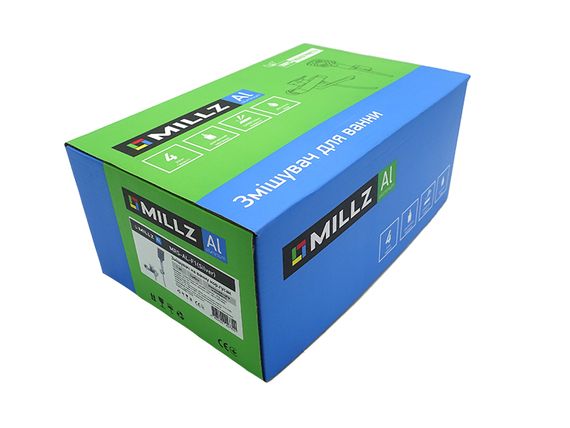 Змішувач для ванни короткий гусак MILLZ срібло MRS-AL-F1(Silver) 1/10 | Зображення 3
