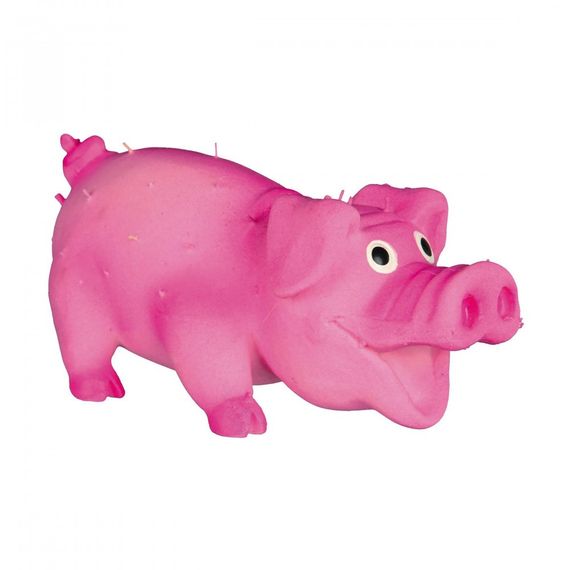 Іграшка Trixie для собак Порося з щетиною та пискавкою латекс 10 см