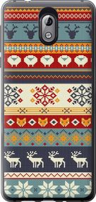 Чехол на Nokia 3.1 Рождественский орнамент "3303u-1530-17620"