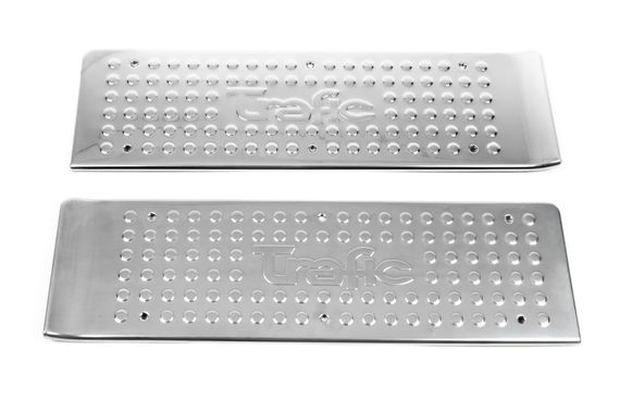 Накладки на пороги OmsaLine (нерж.) 3 штуки для Renault Trafic 2001-2015 гг | Зображення 2