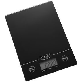 Ваги кухонні електронні Adler AD 3138 чорні до 5 кг зі скляною платформою