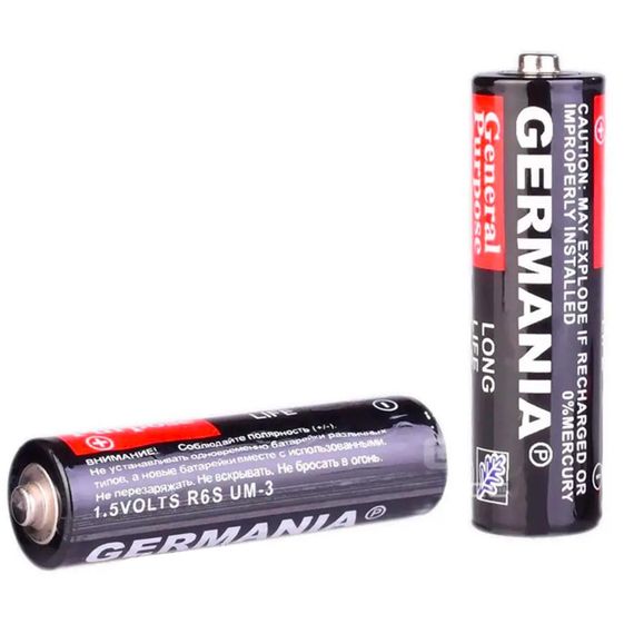 Батарейка AA (пальчикова) 1,5 В - R6S, 1 шт / Одноразова сольова батарейка | Зображення 4