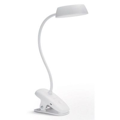 Настольная лампа Philips LED Reading Desk lamp Donutclip 3W, 4000K, 1200mAh (Lithium battery), білий
