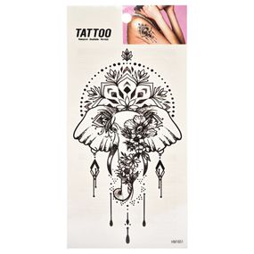 Временная татуировка "Слон в цветах Tattoo" 1020-HM1651