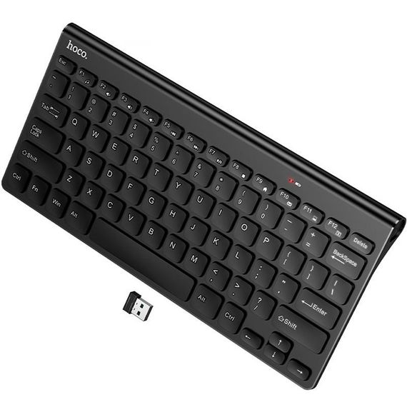 Клавіатура бездротова Hoco GM70 Dragon mini 2.4G (English version) Black | Зображення 2