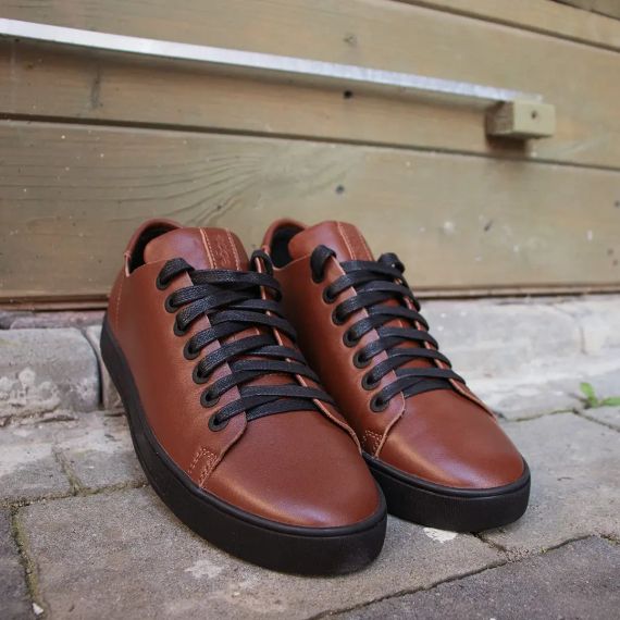 Шкіряні коричневі кеди для чоловіків 44 розмір | Зображення 5