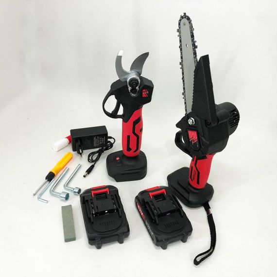 Акумуляторна батарея ні пили KRAFFTEC 2в1 36V 4АР, пила для різання деревини, Міні WL-160 ланцюгова пила | Зображення 3