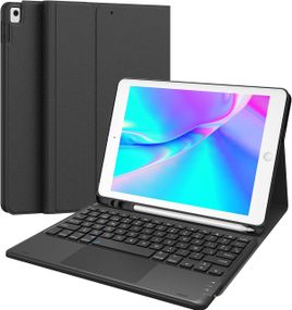 Чехол с Bluetooth клавиатурой для iPad 10.2" 9 8 7 поколения Pro 10.5" Air 3 Earto защита для планшета, черный