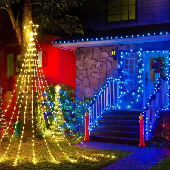 Гірлянда Кінський хвіст зі Зіркою XPRO 2 м з 200 LED лампами та пультом дистанційного керування (234575646_827) | Зображення 8
