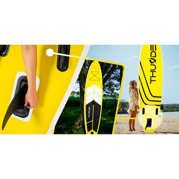 Надувна дошка SUP THUNDER Coast 320 см з веслом Yellow | Зображення 6