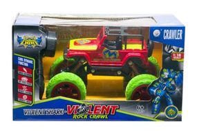 Уцінка. Машинка на радіоуправлінні "Jeep: Rock Crawl" (червона) - на пульті відсутня кнопка включення