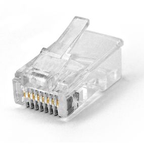 Коннектор RITAR PREMIUM RJ-45 8P8C Cat-5 (100 шт/уп.) (позолоченные контакт