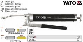 Шприц мастильний YATO Польща 600 см3 31-70 MPa YT-07044