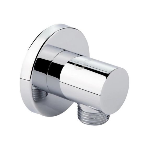 Акционный набор Qtap 1+1=3: Подключение для шланга Spojeni Chrome, округлое QTCRMB030