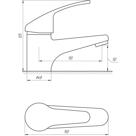 Змішувач для раковини Globus Lux Solly GLSO-0101-WH | Зображення 1