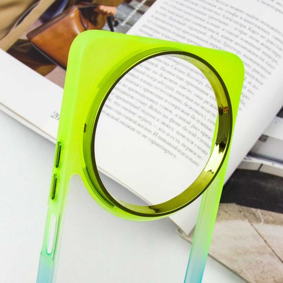 Чехол TPU+PC Fresh sip series для Xiaomi Redmi A3 Бирюзовый / Лимонный | Зображення 4