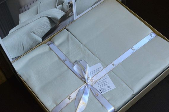 Постільна білизна First Choice Jacquard Satin 200 х 220 см Boris Ice | Зображення 3