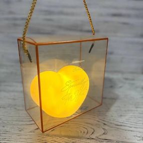 Нічник Серце на батарейках у прозорій коробочці