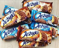 Печиво в шоколаді хрустке Jezyki kokos Goplana, 140 г, печиво їжачок | Зображення 1