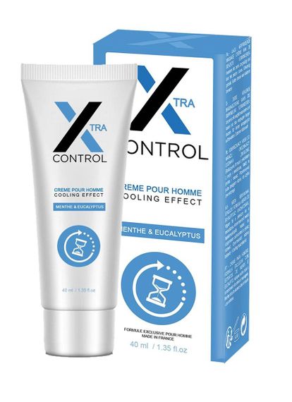 Крем пролонгуючий X-control cool cream for man, 40 ml Sex Aura