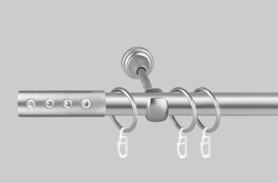 Карниз для штор однорядний металевий 19 мм, Алюр Сатин 300 див.