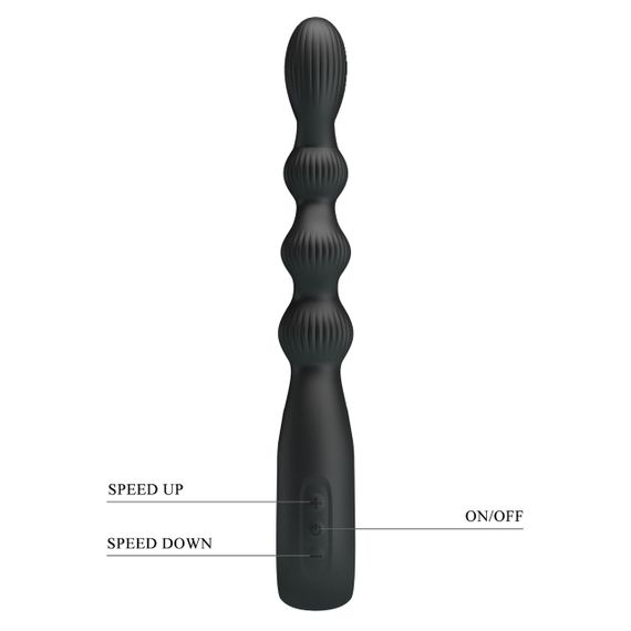 Анальний ланцюжок Pretty Love - FEDERER 12 vibration functions, BI-300081 Sex Aura | Зображення 6