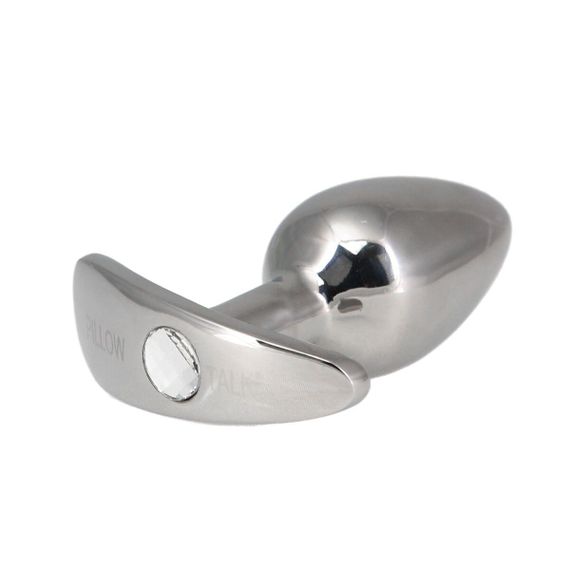 Анальна пробка Pillow Talk Sneaky Luxurious Stainless Steel Anal Plug із кристалом Swarovski Sex Aura | Зображення 1