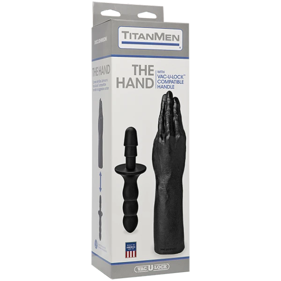 Рука для фістингу Doc Johnson Titanmen The Hand with Vac-U-Lock Compatible Handle, діаметр 6,9 см | Зображення 1
