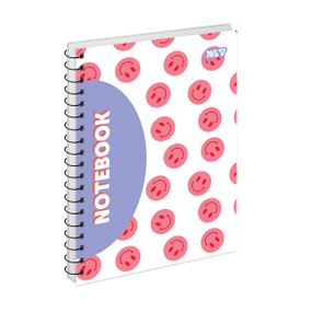 Зошит для записів А5 YES Smiley and Flowers 152294 80 аркушів
