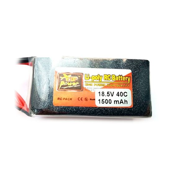Акумулятор ZOP Power Li-Po 5s 1500 mAh 18.5v 40C конектор XT60 | Зображення 1